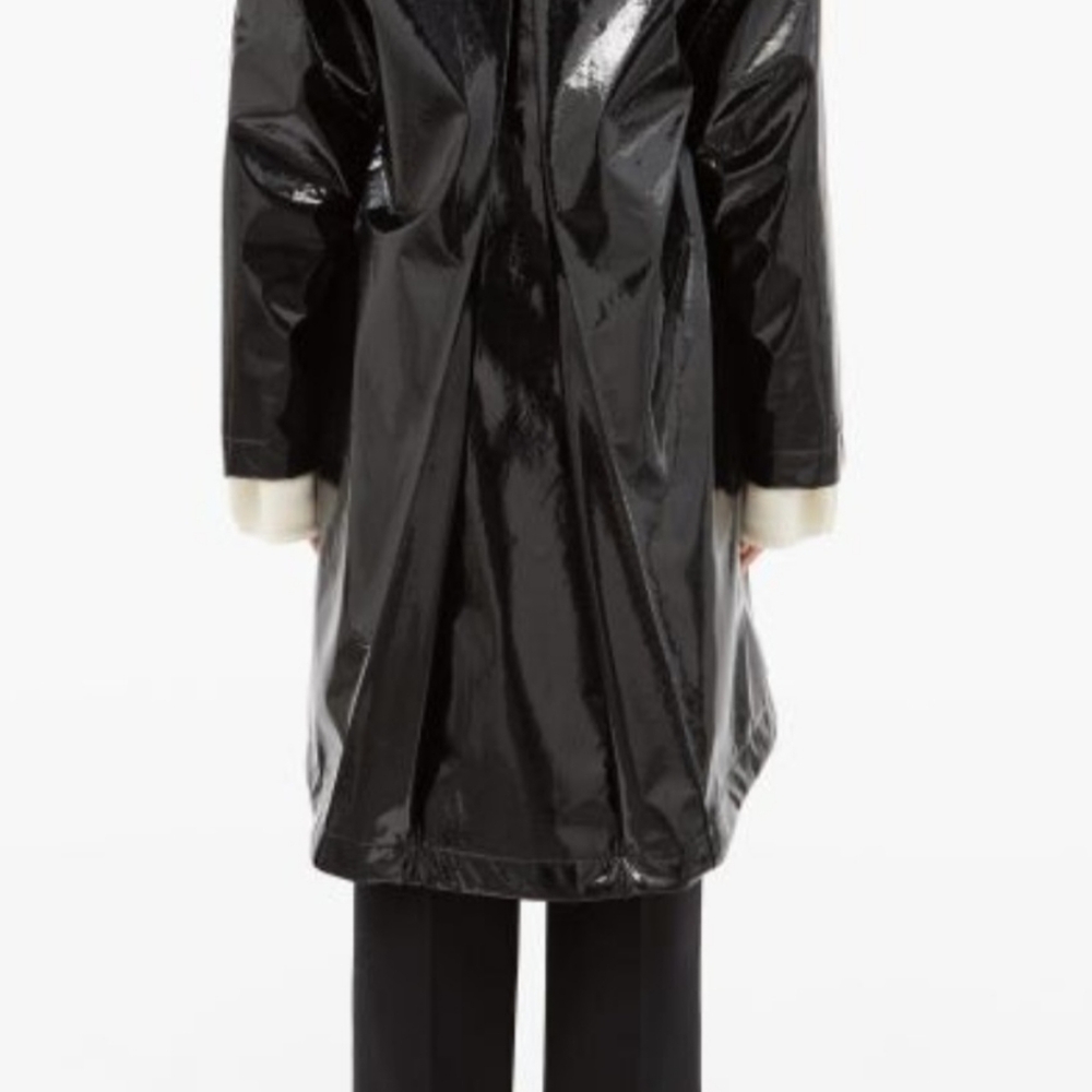 Moncler Pott vinyl hooded coat Sz 2